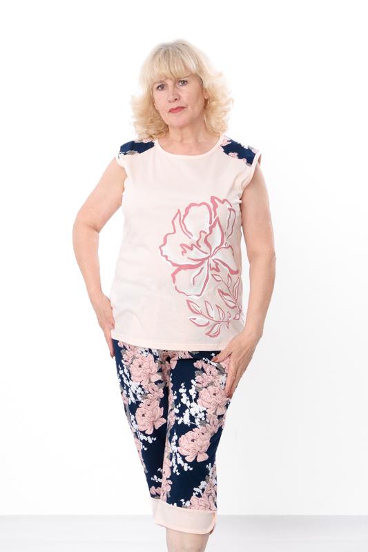 Women’s Loungewear Set (Tank Top + Capri Pants) – Soft Knit & Relaxed Fit Summer 8441-002-33 HC