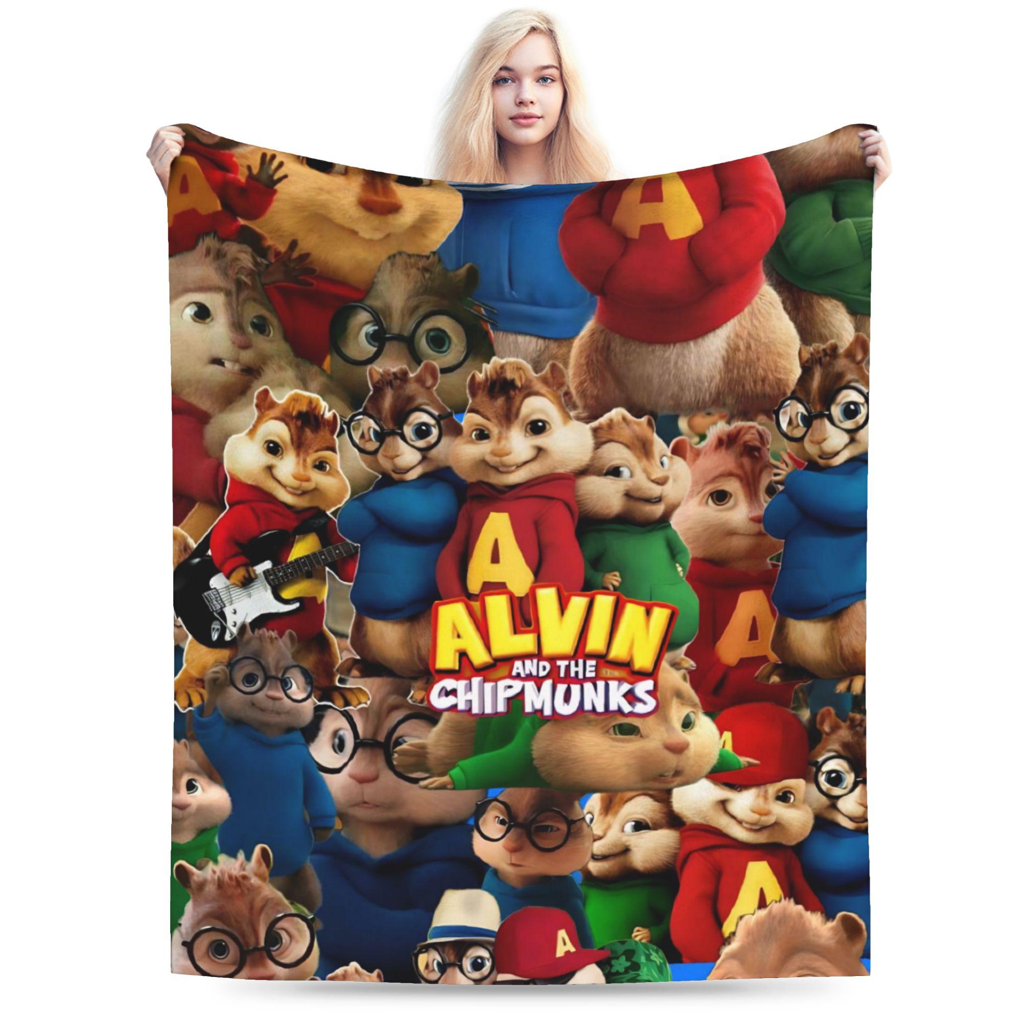 

Alvin and the Chipmunks Blanket Cozy Soft Throw Blankets for Couch 50x60 Inch Multisize Plush Thin Quilt 75x100cm (30x40inch)
