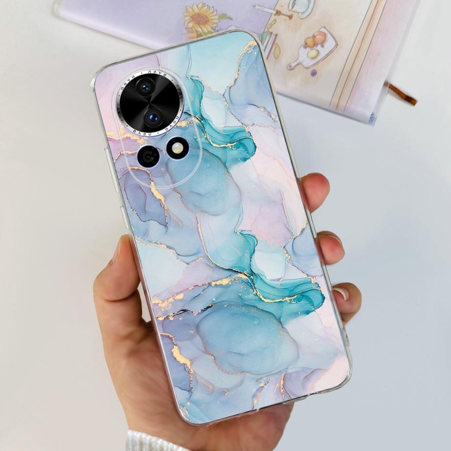For Huawei Nova 12 Pro Nova12 Lite Nova 11i Case Transparent Soft Slim TPU Silicone Cover Bumper Nova12 Nova11i Astronaut Flower