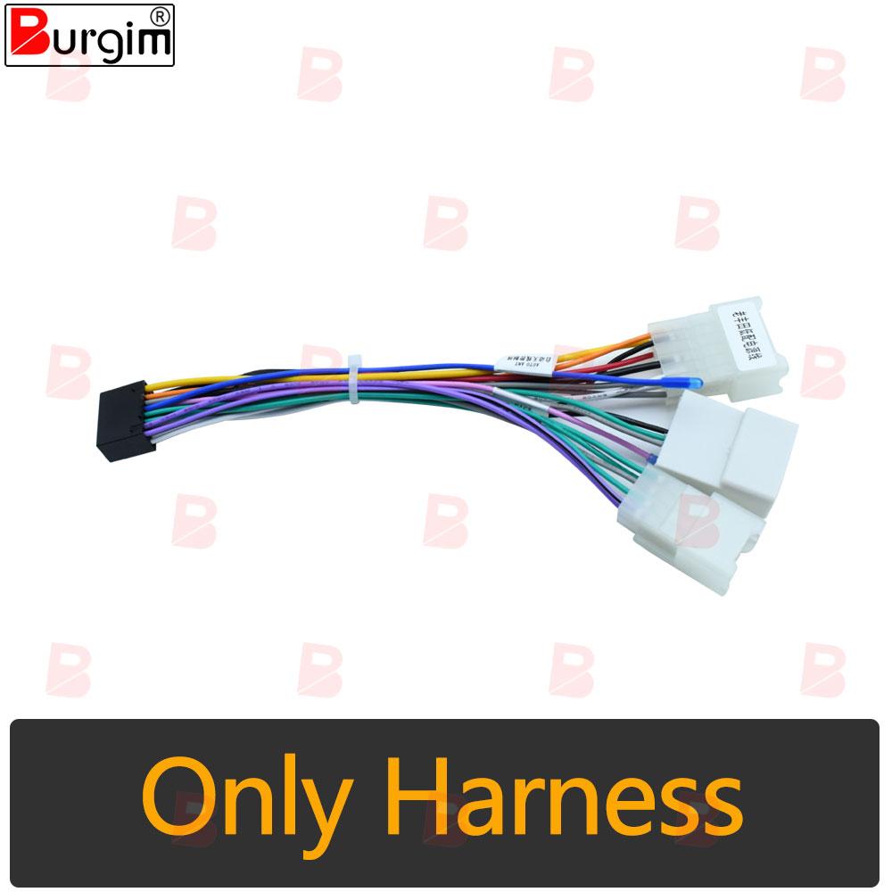 

Car Radio Fascias For Toyota Corolla E140 E150 2006-2013 9 inch 2DIN Stereo Panel Wiring Harness Power Cable Adapter Connector Only cable