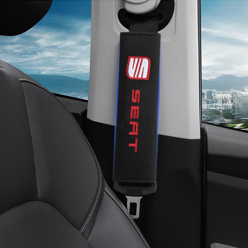 New Car Safety Belt Shoulder Cover Seat Belt Pads Accessories for SEAT Toledo Cordoba MK3 Leon FR 5 6 MII Altea 5F Ibiza Alhambra