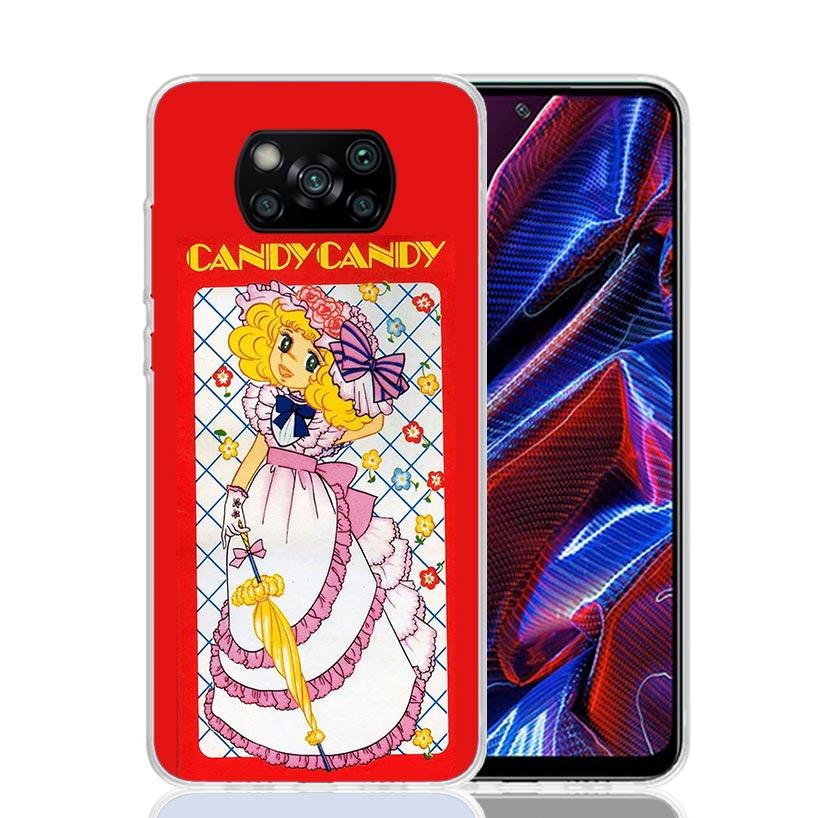 Anime Candy Phone Case For Xiaomi Poco F7 Ultra X7 X6 Pro X5 Redmi 15 15C 13 13C 12 12C 10 10A 10C 9 9A 9C 9T Shell Poco X7 X6 X