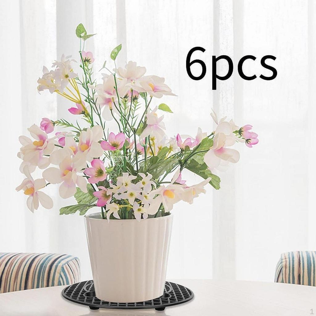 6 Pieces Plant Level Pot Elevator Elevated Planter Base Kit Space Saving Versatile Tray Patio