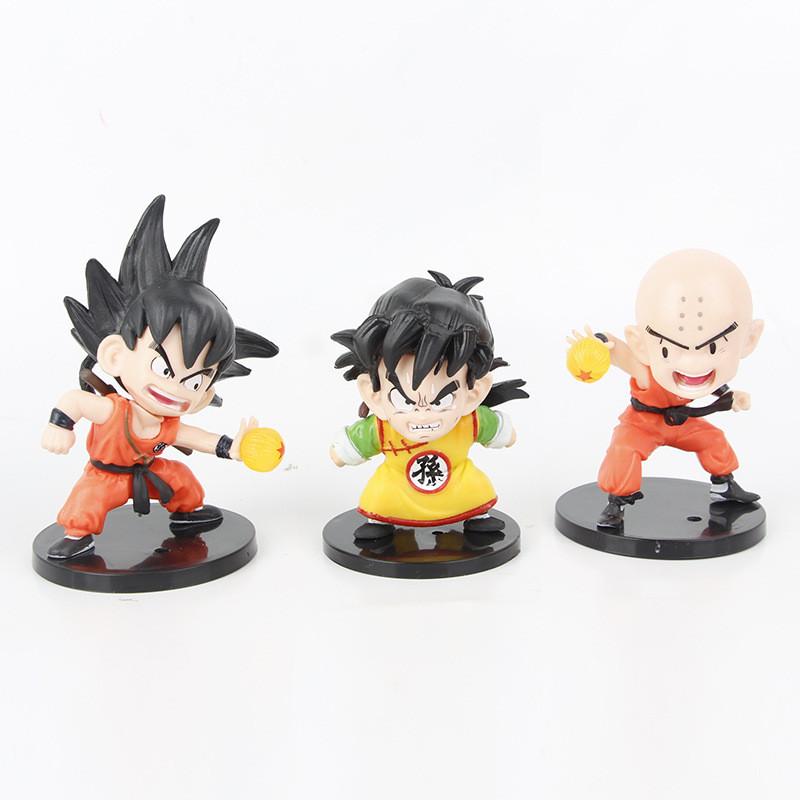 Adorable Dragon Ball Z Blind Box Figures Set With Youth Goku Krillin Gohan And Kiki