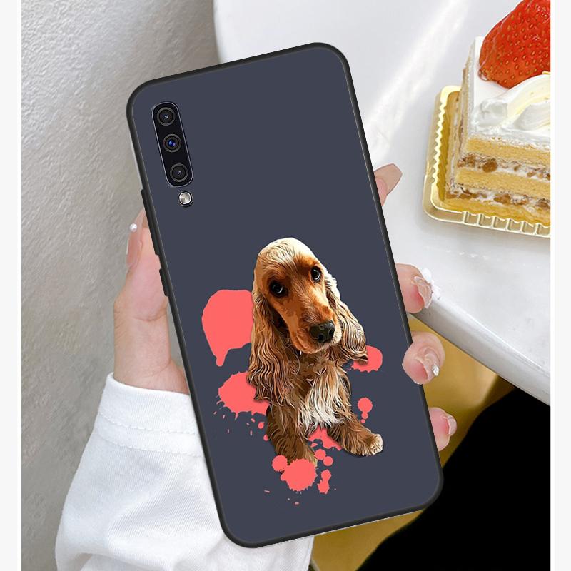 Housse Coque Chien Épagneul Cocker Anglais Pour Samsung A22 A12 A32 A42 A52 A72 A51 A71 A50 A70 A20e A21S A20S A52S Fundas