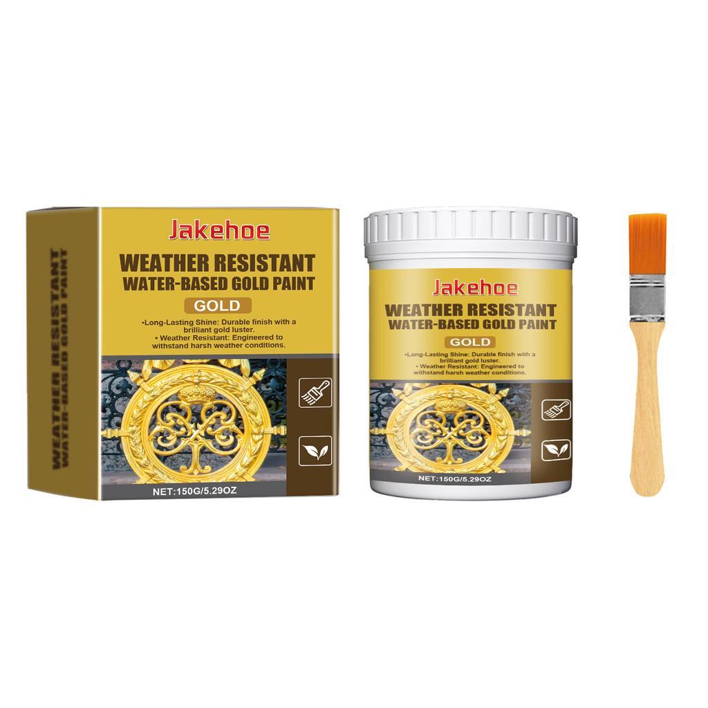 Weather Resistant Water Based Gold Paint For Metal Outdoor Decorative Columns And Furniture Finishing MIT