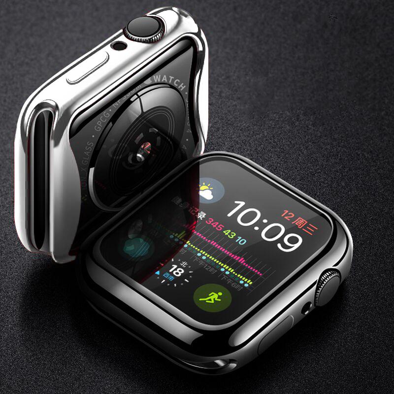 Cover for Apple Watch Case 45mm/41mm 44mm/40mm 42mm/38mm TPU Bumper Accessories Screen Protector iWatch Series 6 4 3 SE 7 8 Case