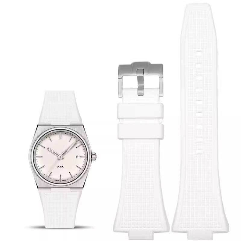 For Tissot PRX rubber strap T137 band Super Player 40mm men's bracelet watch strap T137407 T137410A replace wrist strap 27x12mm