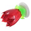 U Bougie Anniversaire Fleur Musical Lotus Rotatif Soireé Gâteau Mariage Rouge Aa10320