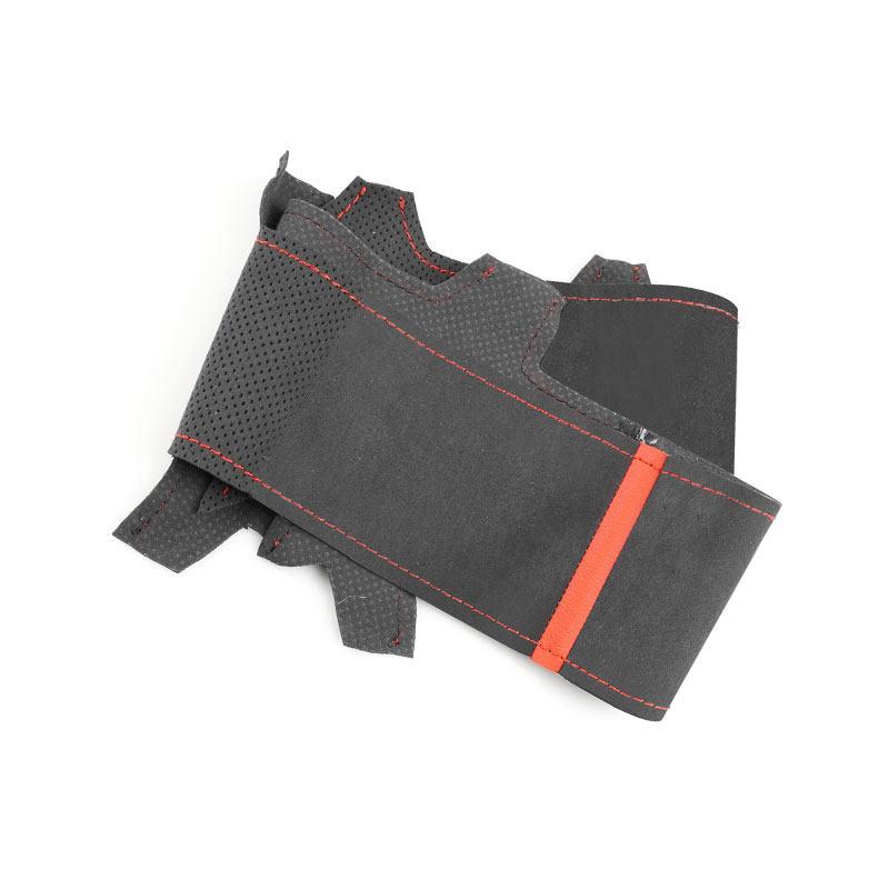 1.2mm Suede Leather Car Inner Steering Wheel Cover Trim For Dodge Challenger Charger 2015 2016 - Durango 2018