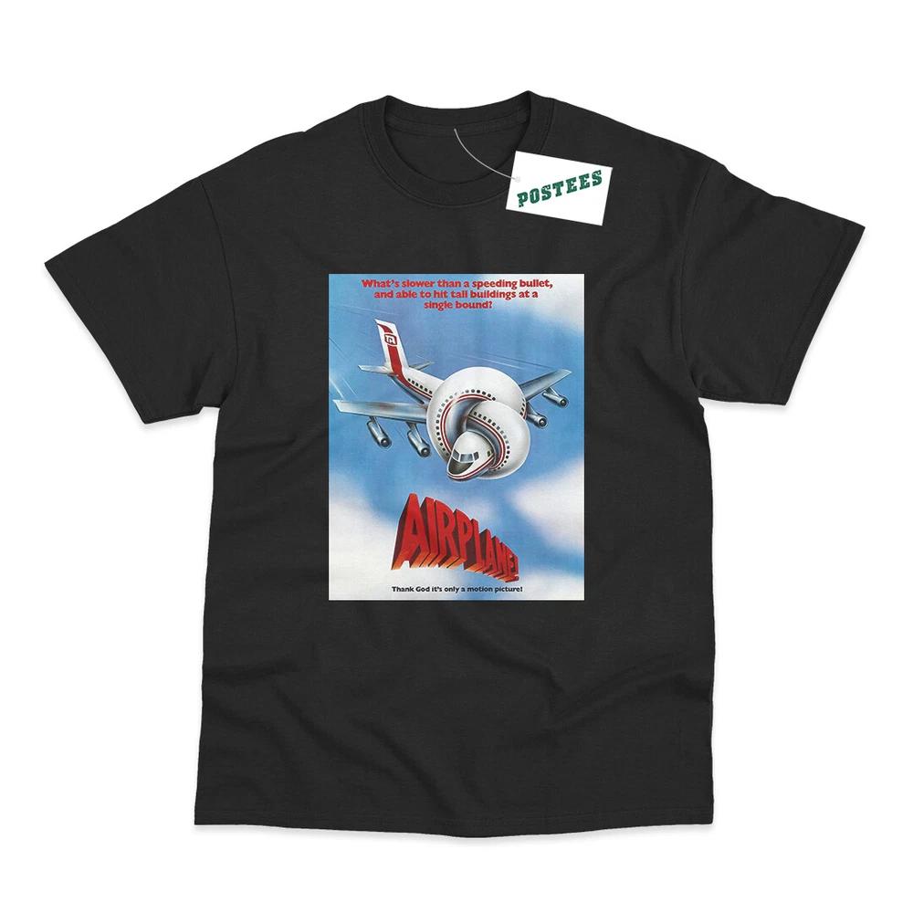 Retro Movie Poster Inspired By Airplane Dtg Printed TShirt M