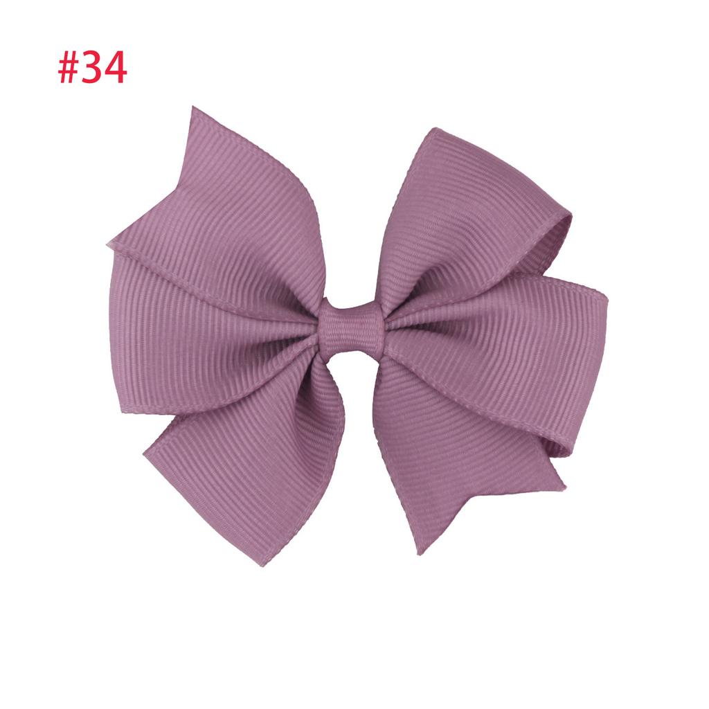 2 szt. 3-calowych kokardek do włosów dla dziewczynek z rypsowej wstążki, akcesoria do włosów dla małych dzieci ze spinką krokodylkową, kokarda dla małych dziewczynek, niemowląt