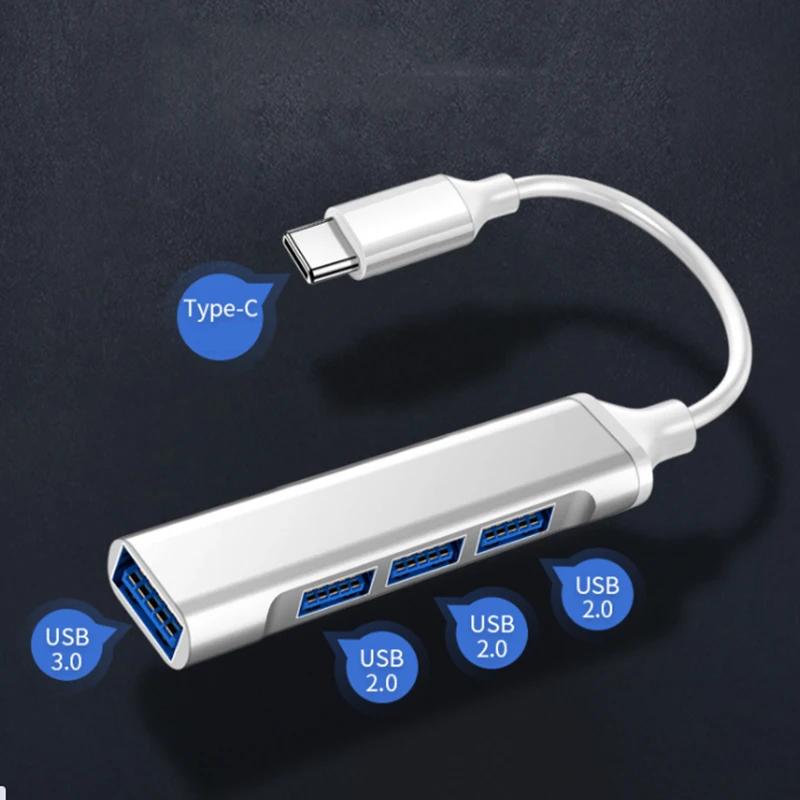 4Port USB 3.0 Hub USB Hub High Speed type c Splitter 5Gbps For PC Computer Accessories Multiport HUB 4 USB 3.0 2.0 Ports