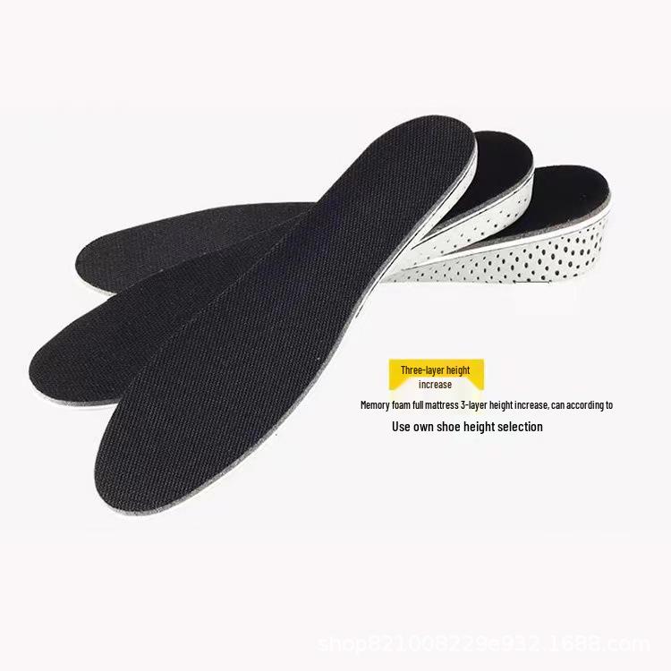 EVA Sports Shock-Absorbing Invisible Heightening Insoles - Breathable, Comfortable, Unisex, Ideal for Long Standing