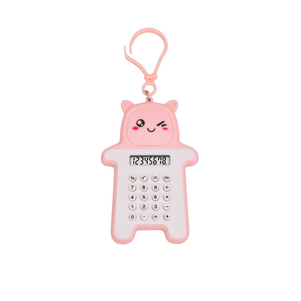 Mini Bear Cartoon Cute Keychain Maze Calculator