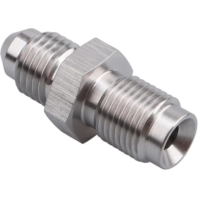 AC PERFORMANCE Inverted Flare 7/16 X 24 To Male -4 AN Restrictor " 1Mm " Stainless Steel (Garrett Turbo Oil Feed)