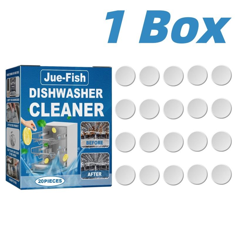 Dishwasher Cleaning Tablets Descaling Grease Remover Detergent For Dishwasher Washing Machine Home Kitchen Daily Care Supplies 1 BOX