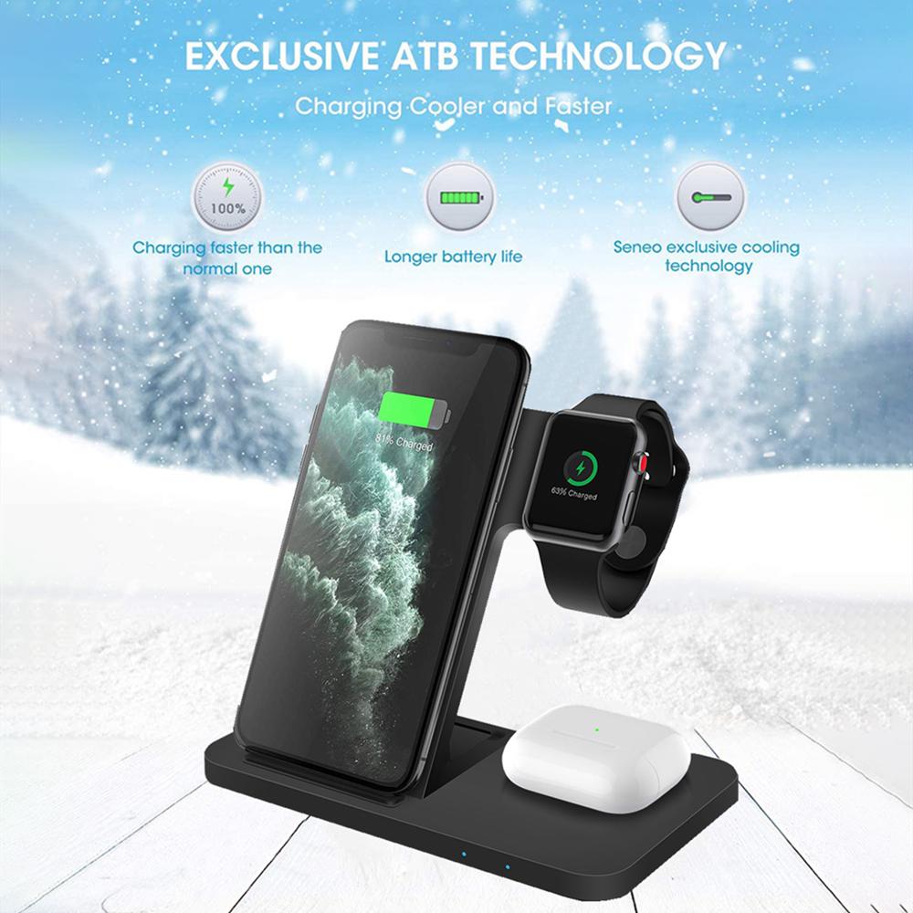 FDGAO 15W 3 IN 1 Qi Wireless Ladegerät für iPhone 12 11 Samsung S21 S20 für Apple  Watch Airpods Pro günstig kaufen — Preis, kostenloser Versand, echte  Bewertungen mit Fotos — Joom