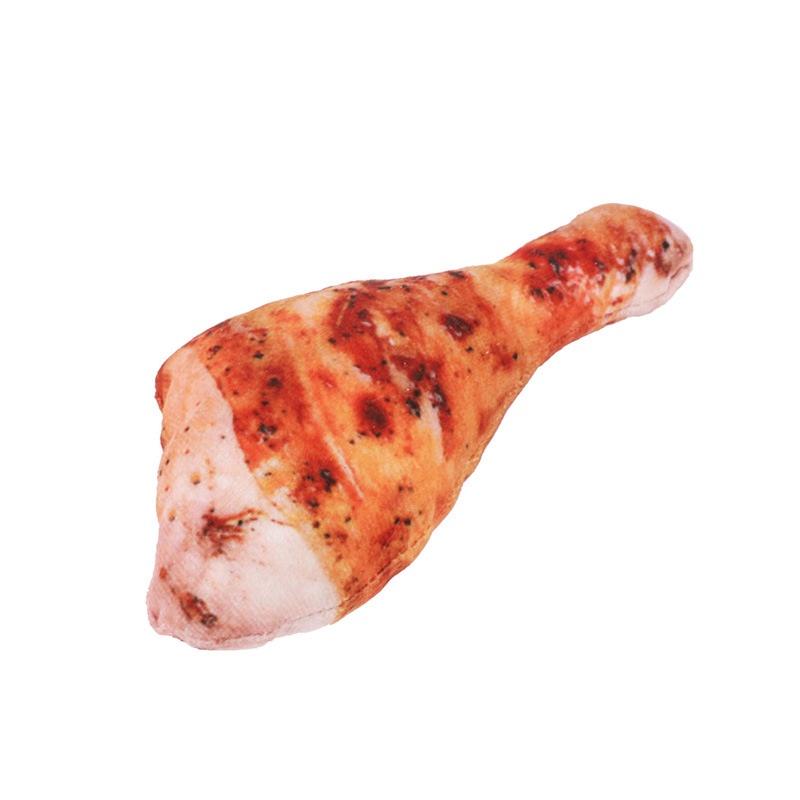 

Durable Canvas Dog Chew Toy With Vegetable Design For Hours Of Fun Drum Stick