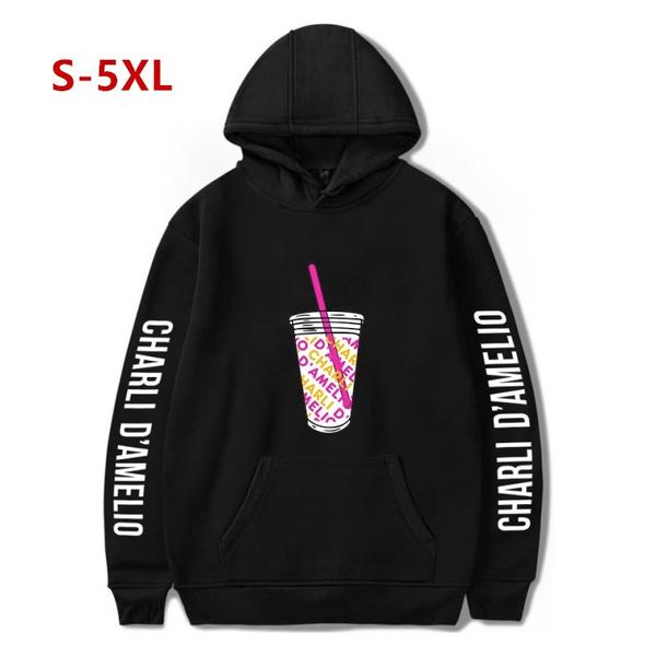 Men Women Tik Tok Charli D Amelio Pattern Printing Hoodie Fashion Casual Sweatshirts Pullover Tops Buy At A Low Prices On Joom E Commerce Platform