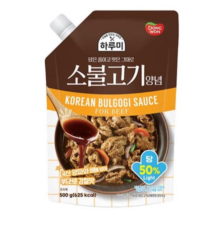 DONGWON Harumi Bulgogi Marinade – 500g | Korean BBQ Sauce for Beef | Sweet & Savory Flavor