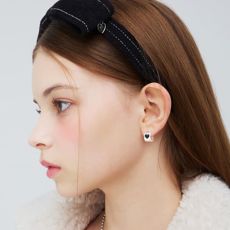 VVV Terry Ribbon Headband Hairband _ Black