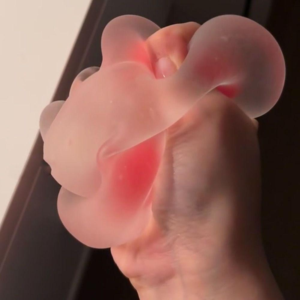 Transparent TPR Crystal Ball Simulation Rabbit Bubble Rabbit Pinching Toy  Children Toys