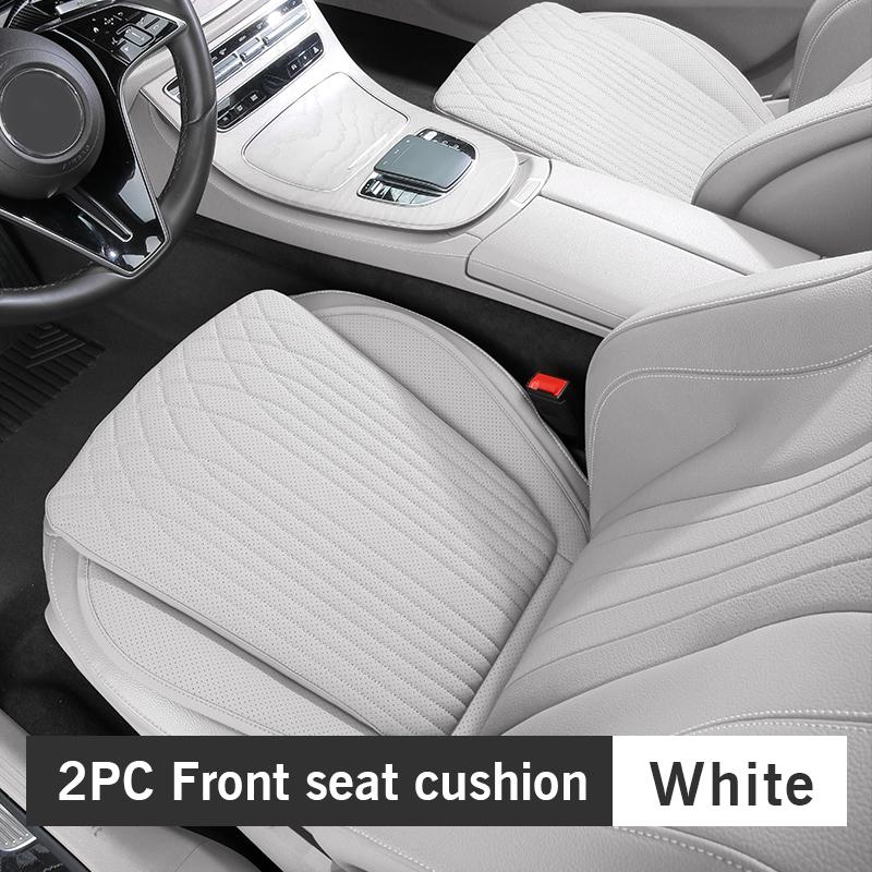 For Tesla Car Cushion Nappa Leather Breathable Non-slip Car Seat High Rebound Pad Seat Cushion Four Seasons Universal Auto Seat
