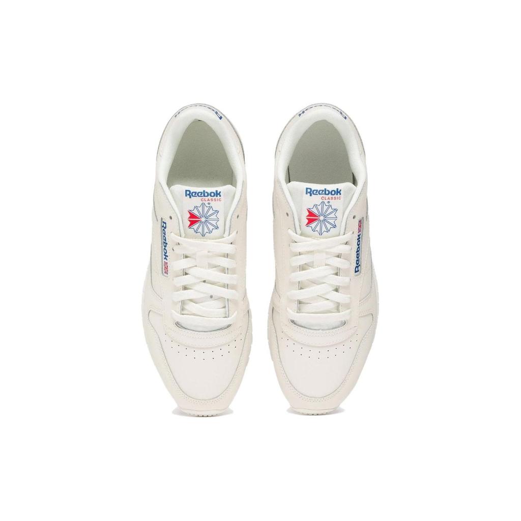 Reebok Classic Leather Chalk Vector Blue Red Unisex Sneakers White Vector-Red 100032947