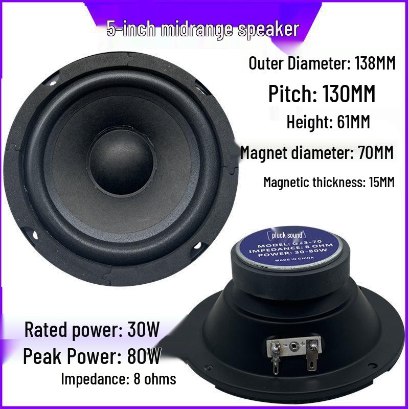 4.5-6 Inch 30W Mid-Range Home Speaker Audio System