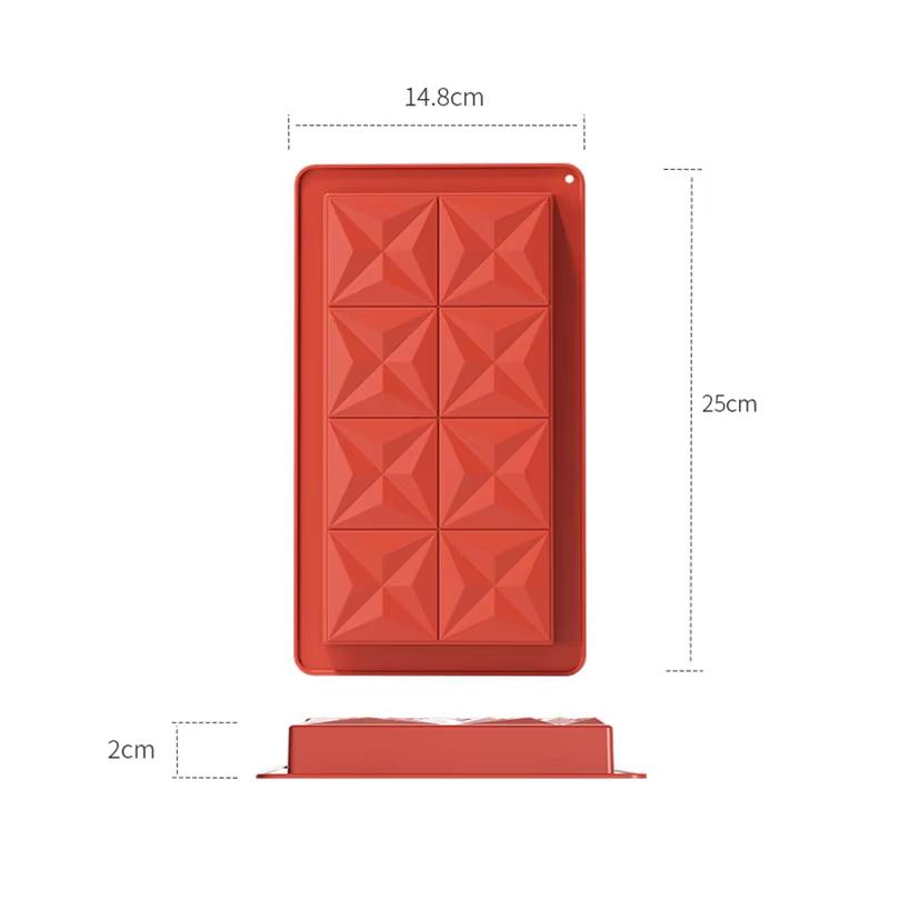 

1 шт. Форма для шоколадної плитки Дубай Глибока Дубай 1 дюйм Фісташкова Силіконова Товста Форма Для Іграшкового Ведмедика, Велика Форма для Цукеркової Плитки для Начинки