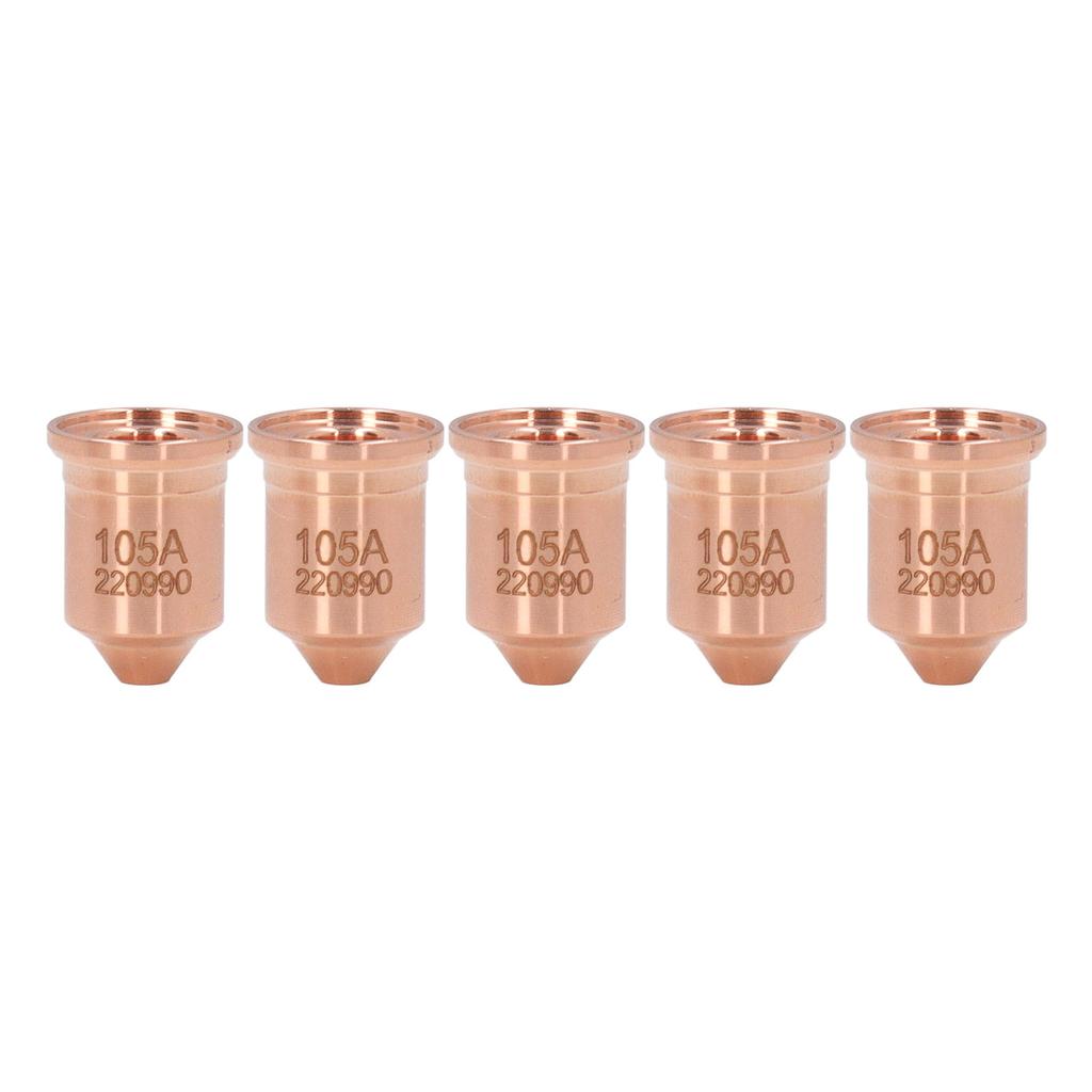 5 Pcs 220990 Nozzle Tip Brass Plasma Cutting Torch Nozzle Tips for PMX 65 85 105 125A Consumables
