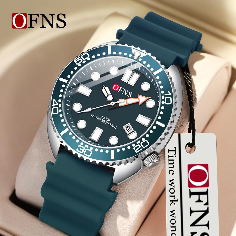 Men's Watches Trend Fashion Quartz Watch for Man Waterproof Silicone Strap Luminous Date Wristwatch Relogio Masculino