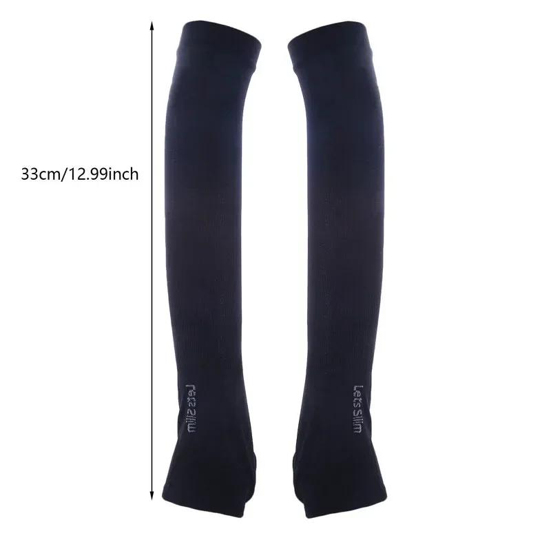 Ice Silk Sleeve Sunscreen Cuff Arm Sleeves Uv Sun Sunburn Protect Anti-Slip Summer UPF50 Men Women Gloves Outdoor Arm Cover