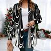 Women's Pink Bouquet Floral 3D Print Long Sleeve Open Front Cardigan, Casual Loose Fit Lightweight Street Style Outerwear