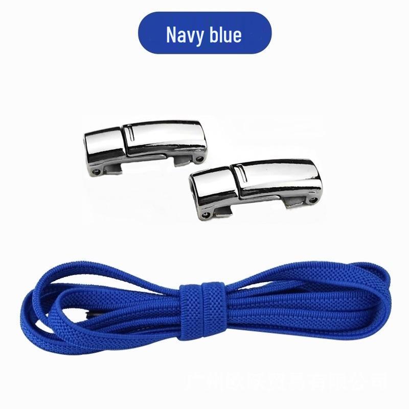 Magnetic No-Tie Elastic Shoelaces and Buckles