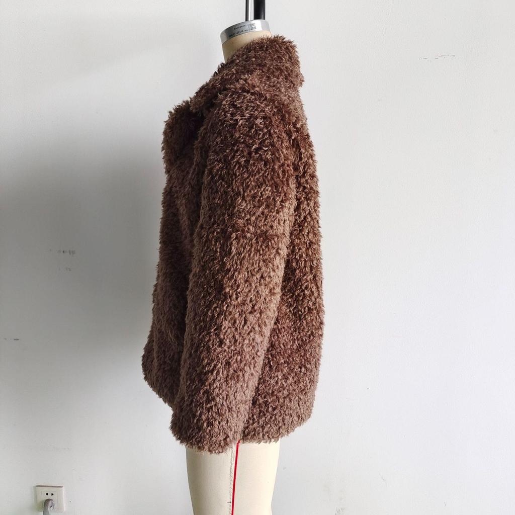 European and American Style French Design Fashionable Versatile Fur Coat for Women