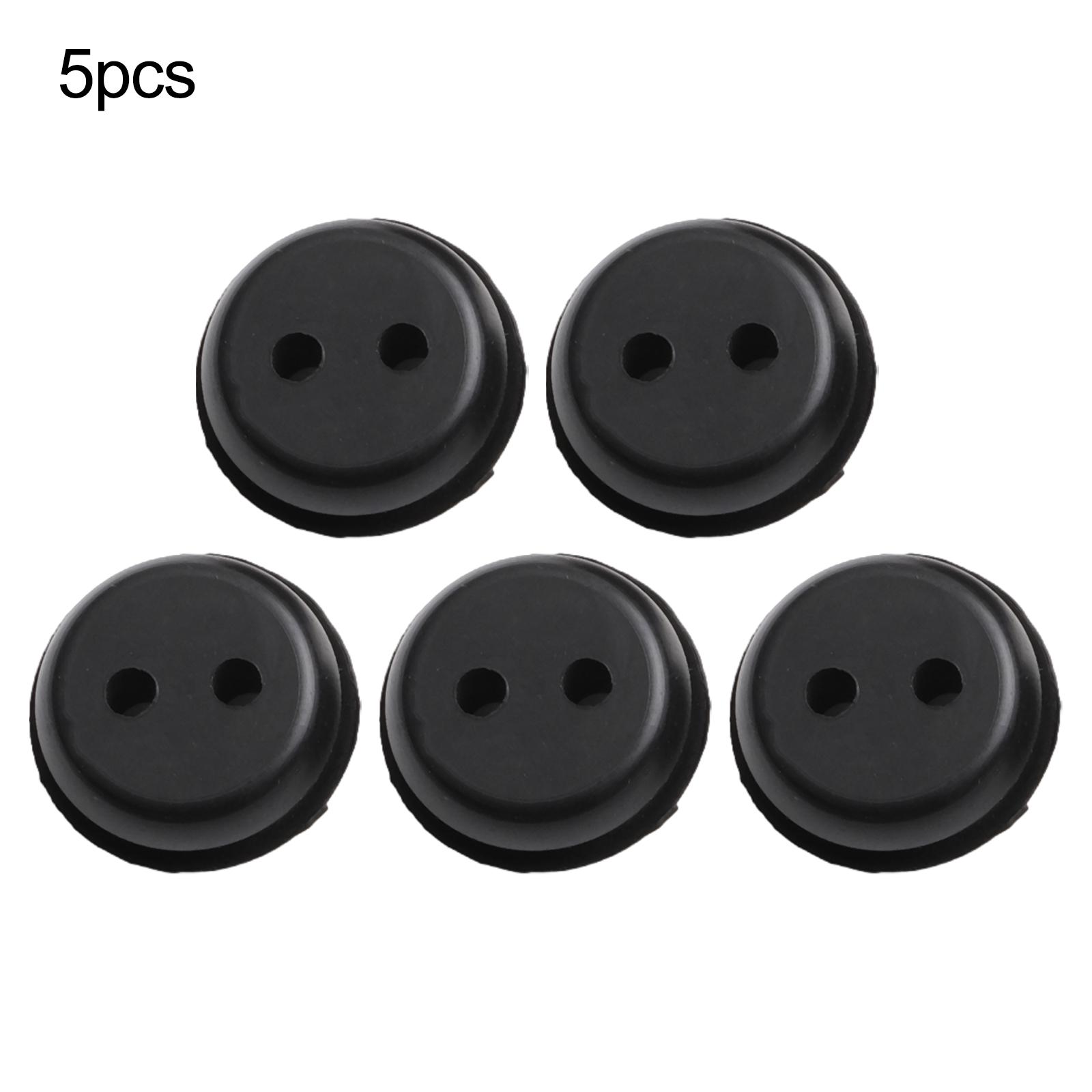 

Set of 5 Rubber Fuel Tank Line Grommets with 2 Holes for Lawn Mower Trimmer Replacement Compatible with Multiple 2 Hole Models