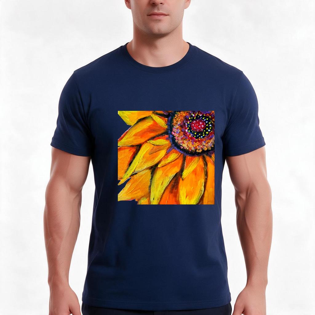 Sunflower Tshirt Summer Casual Cotton Tee Oversized Streetwear Tops Vintage Graphic Print Loose Fit Short Sleeve