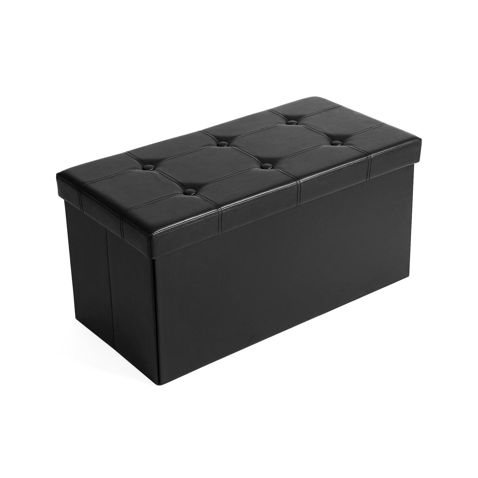 SONGMICS Salokāms pufiņš/taburete ar 80 litru