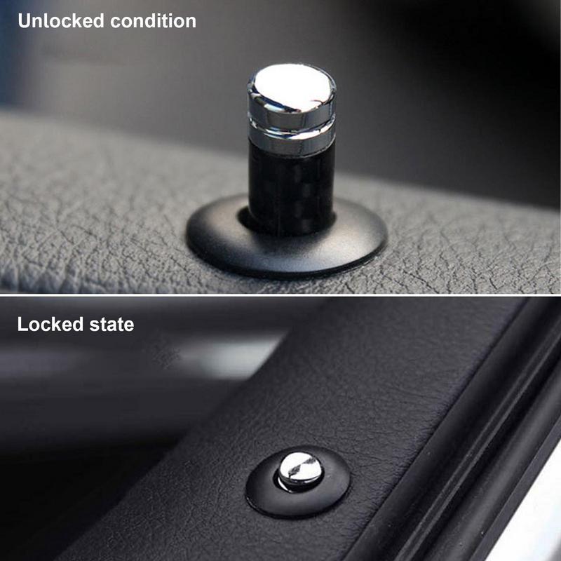 Car Door Lock Knob Kit Car Door Lock Bolt Pin Knob Stick Set Truck Lock Set Car Locks Car Interior Accessories For SUV Vehicles