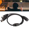 MIDI DIN 5 Pin Splitter Y Adapter Din 5 Pin Female To Dual 2 Male Audio MIDI Adapter Extension Cable for MIDI Electric MIDI Guitar Cable, Keyboard,