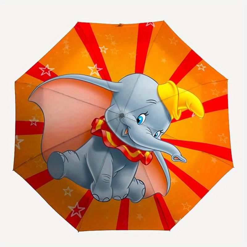

1pc Dumbo, Elephant Automatic Umbrella Durable Iron Frame & Plastic Handle,Gift for Men & Women, Sturdy Construction yy250822039