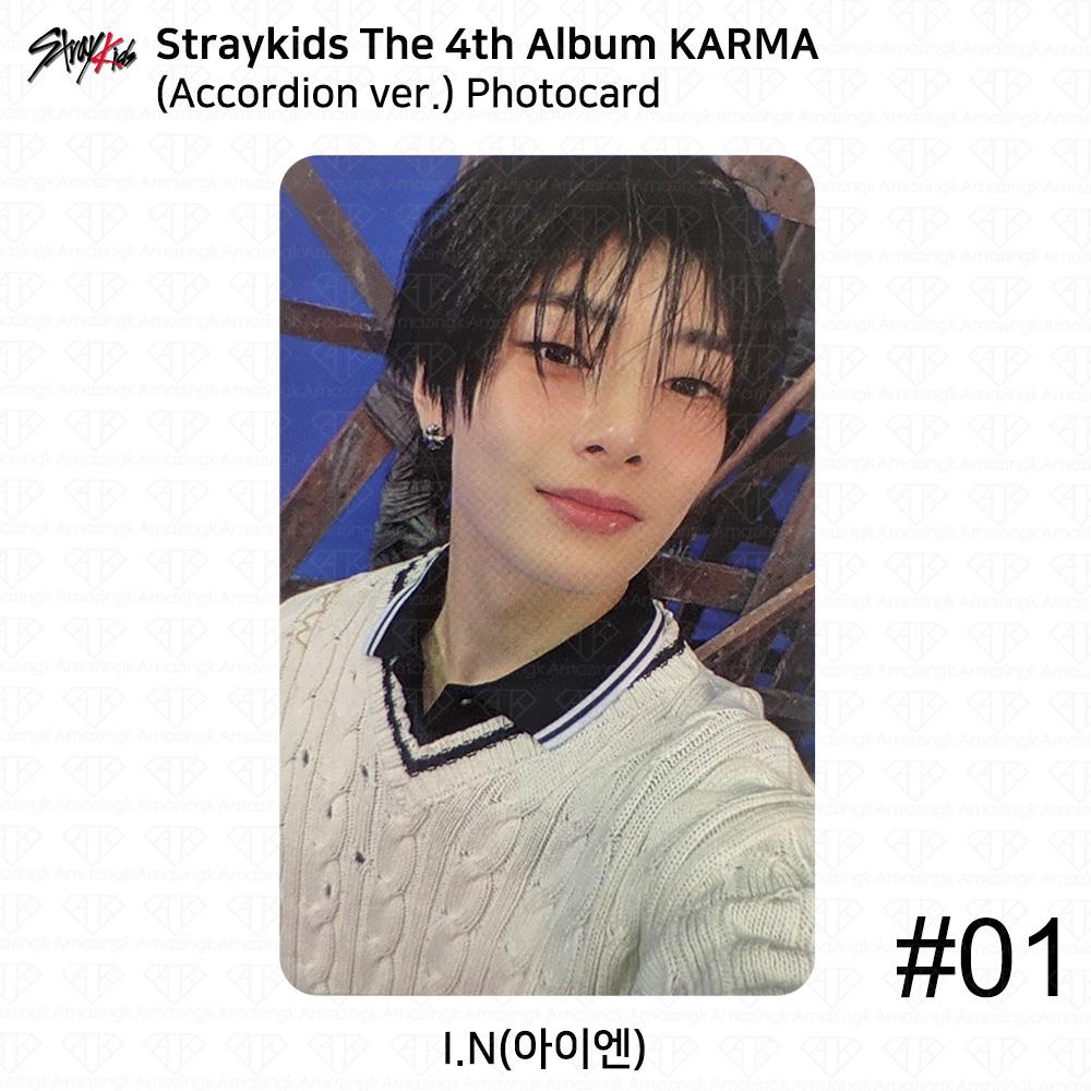 Stray Kids 4. Album Karma wersja Akordeon Oficjalna Fotokarta