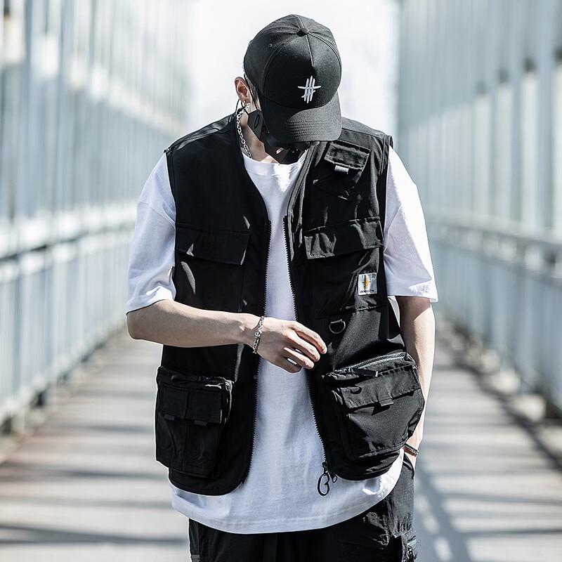 Gilet da Lavoro Leggero Multi-tasche da Uomo AOGZ