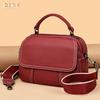 New shoulder leather women's bag versatile high-end feeling first layer cowhide portable messenger bag