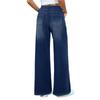 Women Wide Leg Relaxed Fit Denim Trousers Casual High Waisted Straight Pants Jeans