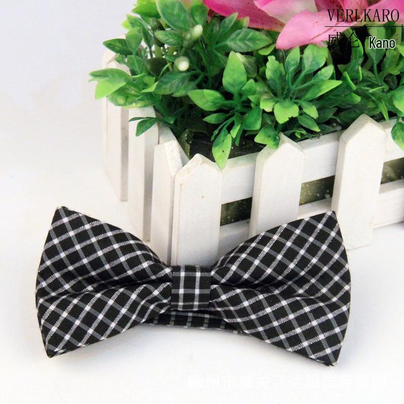 Wielokolorowa żakardowa w 100% bawełniana muszka biznesowa i casualowa