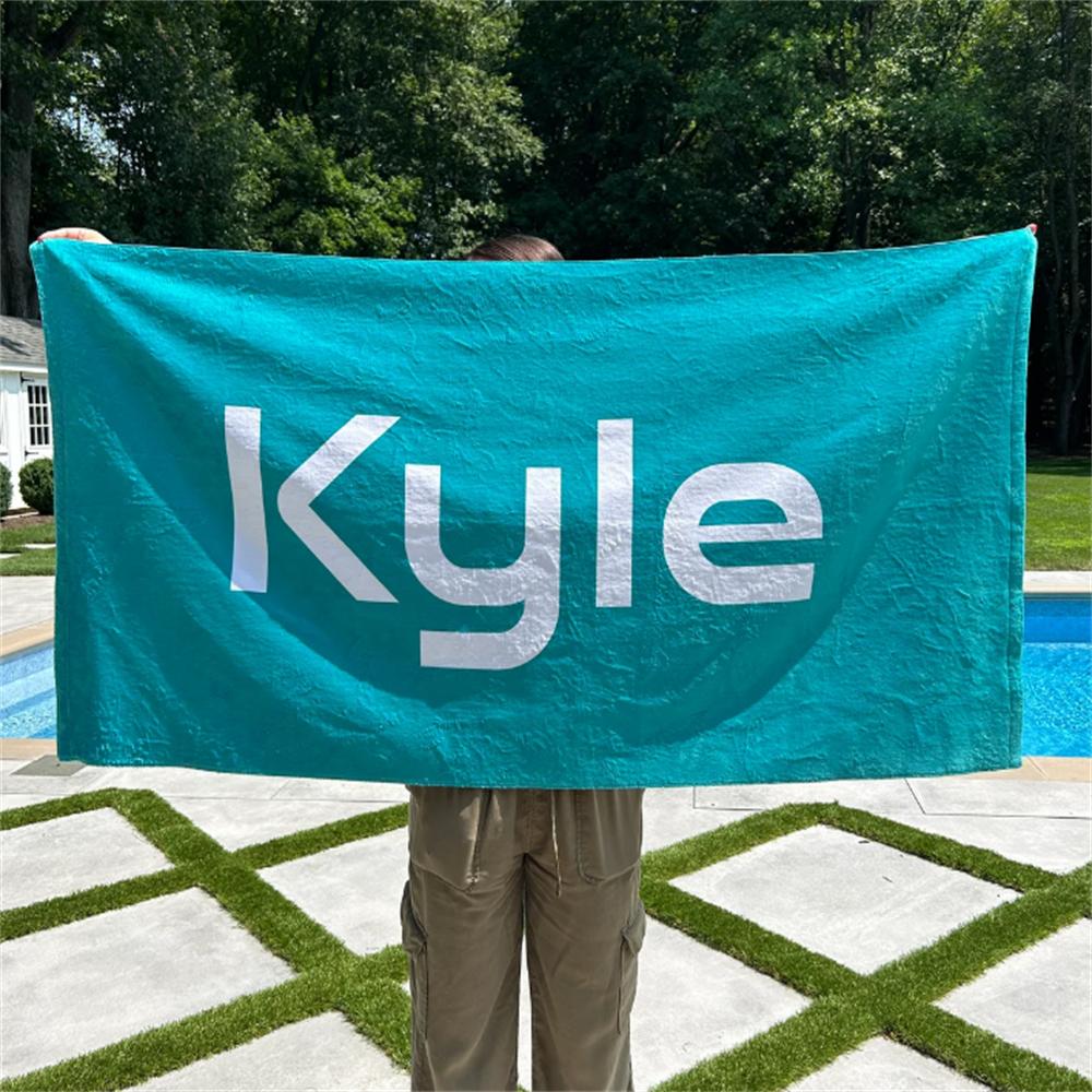

Personalized Beach Towel, Custom Name Pool Towel, 30 x60 Beach Towel, Personalized Gift for Toddlers/Kids/Adults, Summer Beach 50x100cm