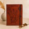 Leather Notebook Palmistry Medium Unlined With Strap